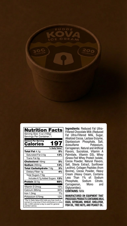 Kova Protein Ice Cream (4 cups)